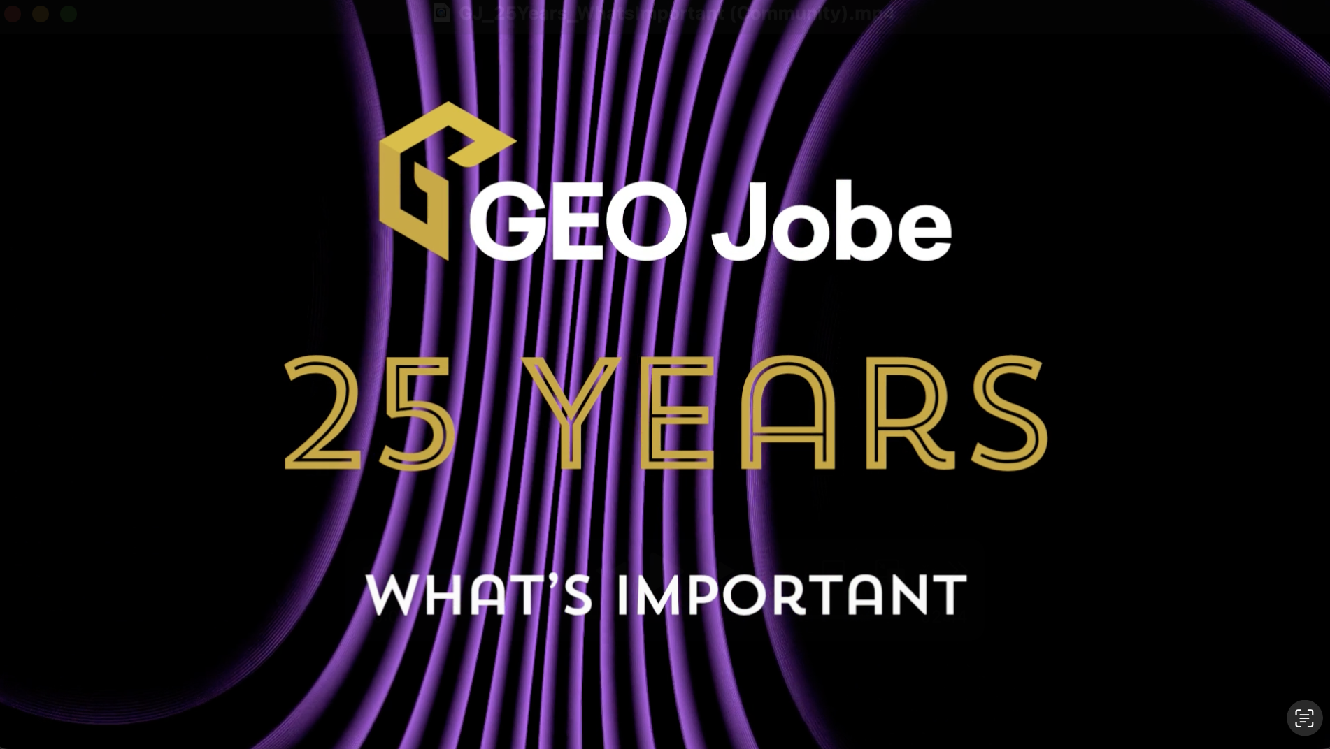 25 Years of GEO Jobe: What’s Important